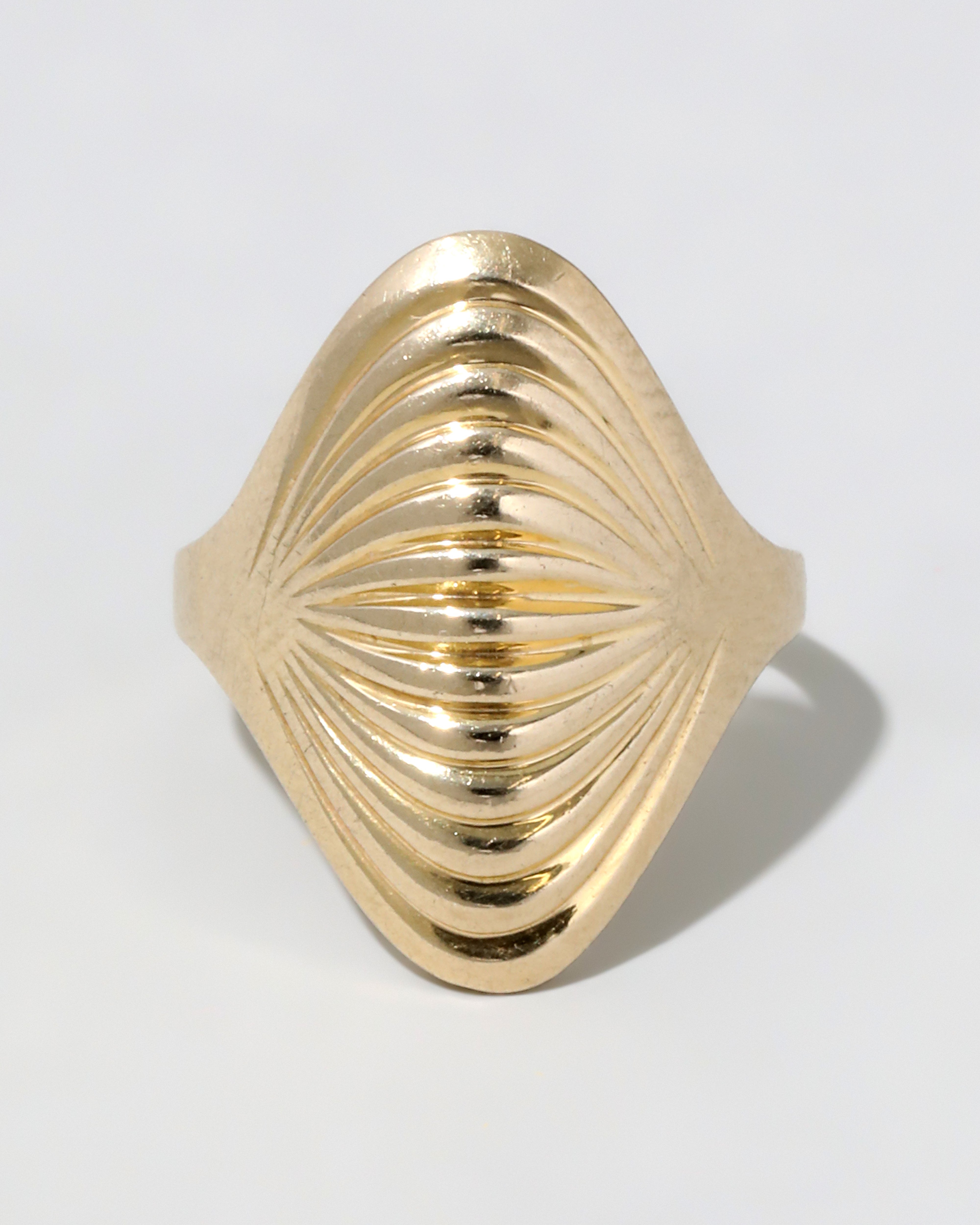 Vintage 1970s 14k Gold Domed Geometric Ring – ALEXIS BITTAR