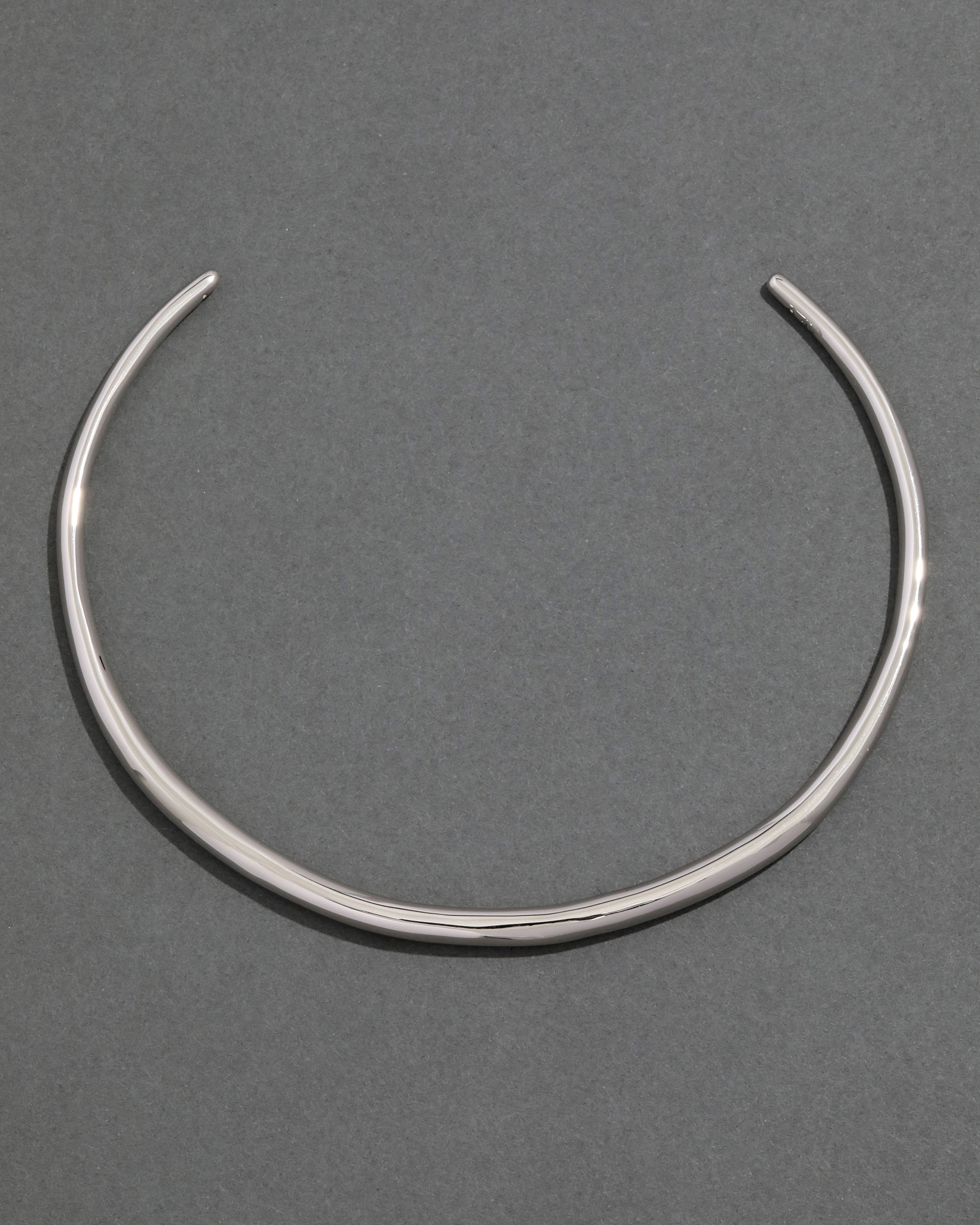 Thin Collar Necklace - Silver