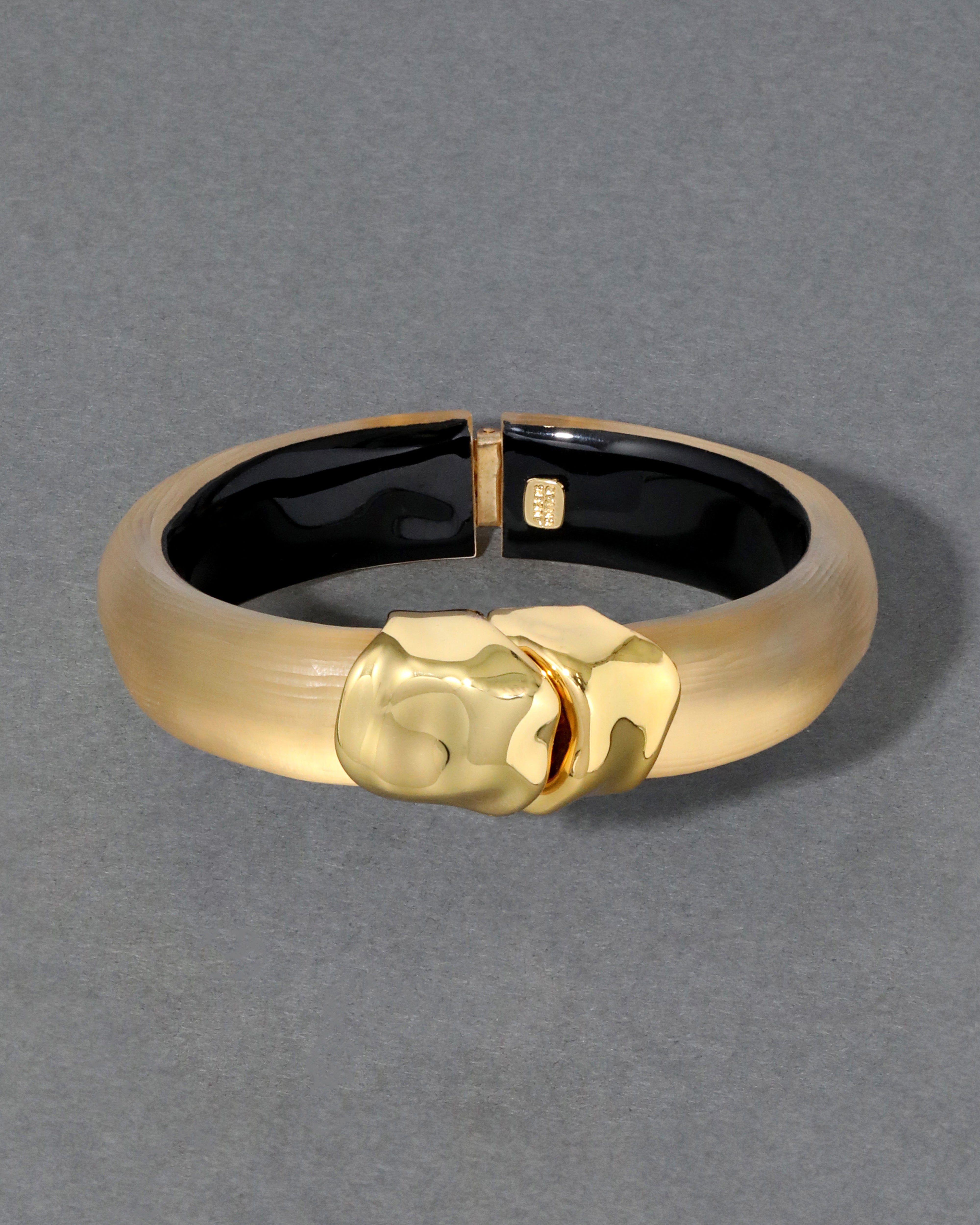 Molten Gold Hinge Bracelet - Gold | ALEXIS BITTAR