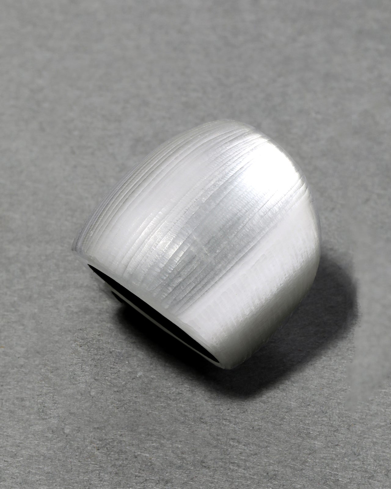 Lucite Block Ring- Pewter - Photo 2