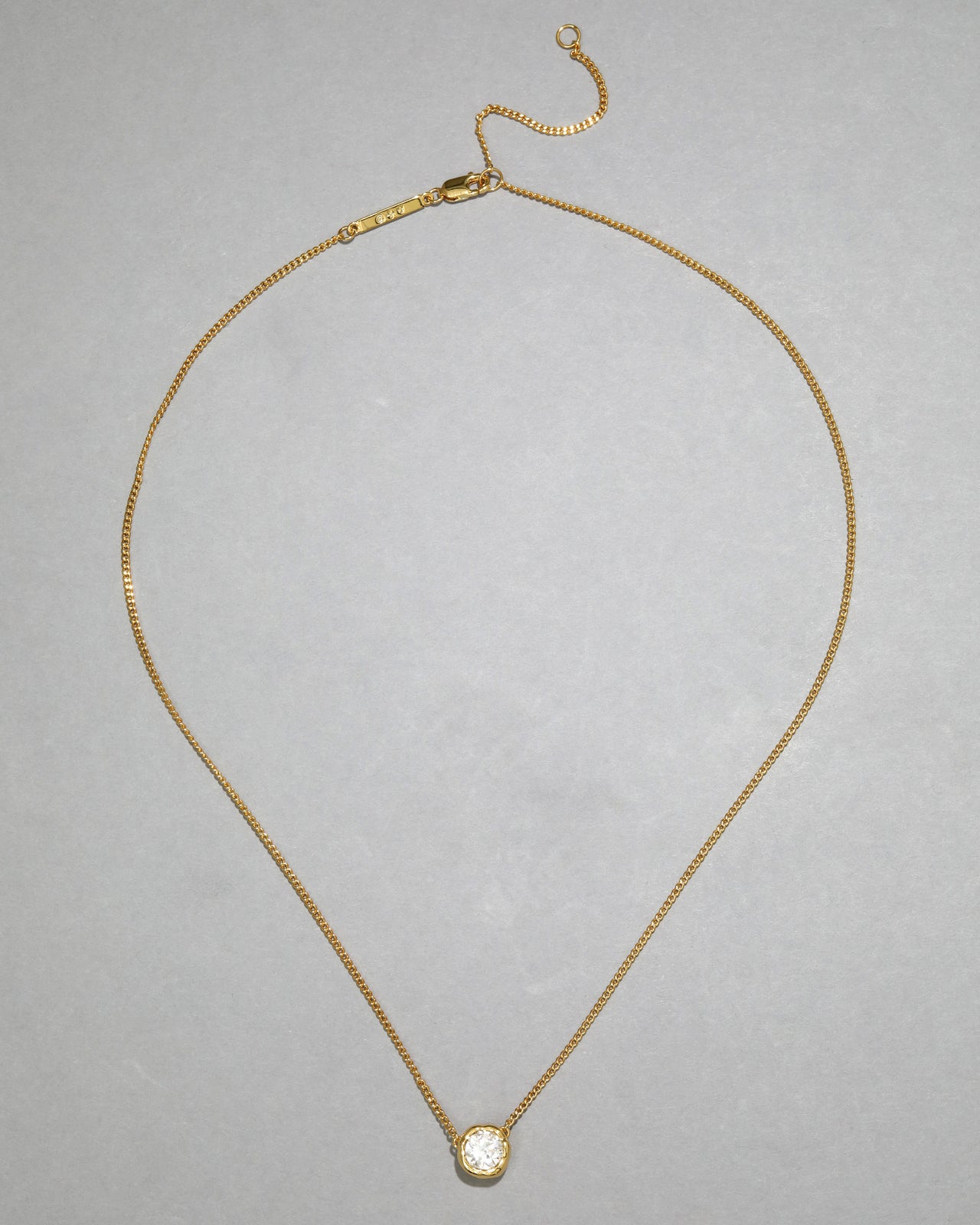 Asterales Gold Solitaire Necklace - Photo 2