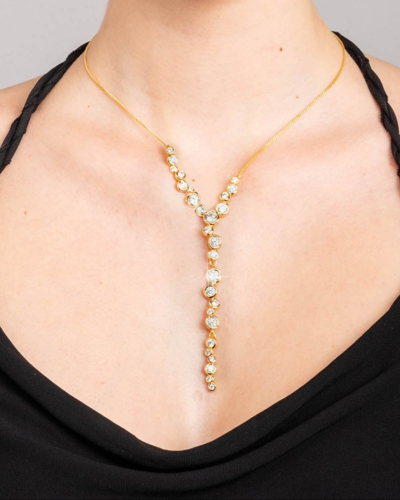 Asterales Gold Cascading Necklace - Photo 2