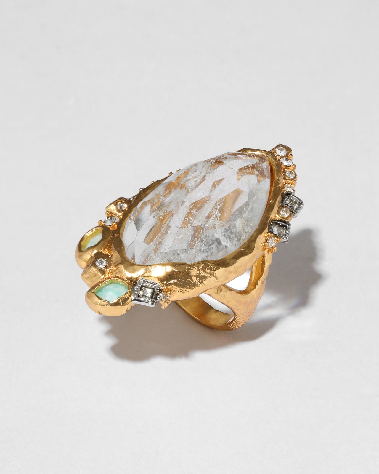 Archive Two Tone Faceted Quartz Ring - Photo 2