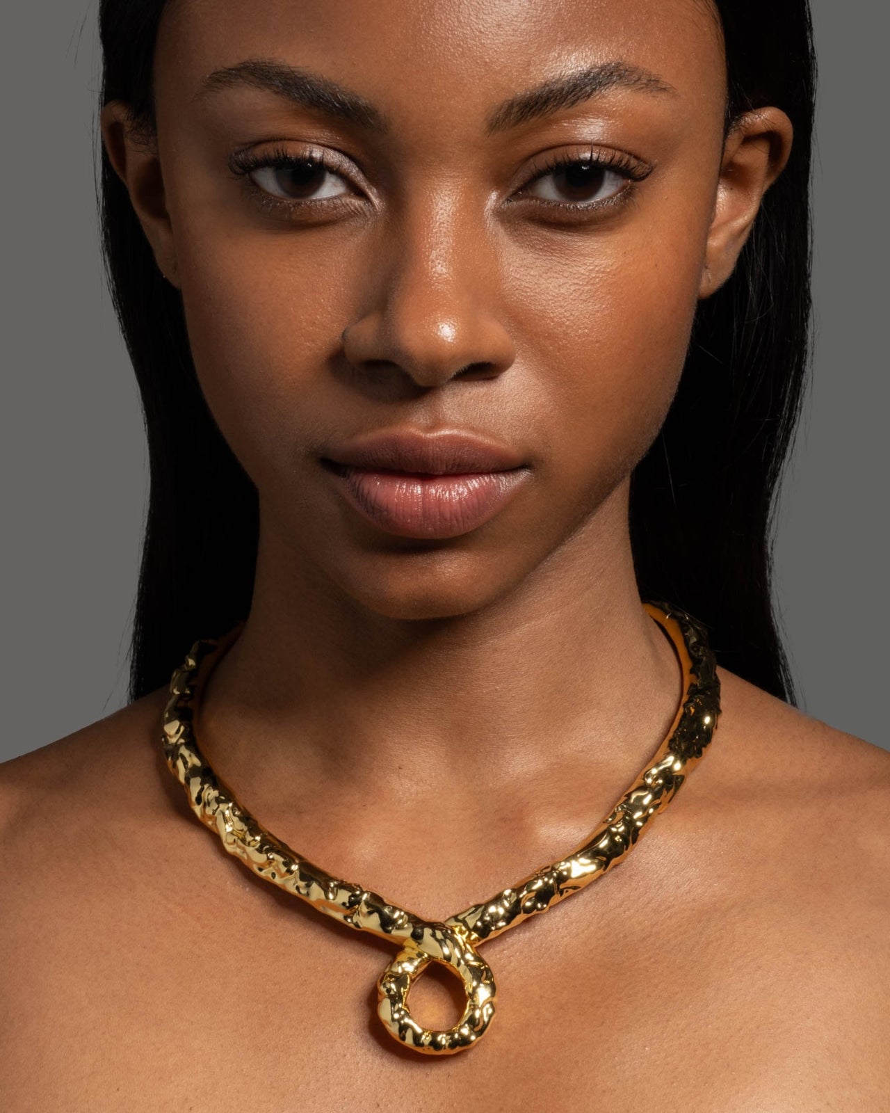 Brut Gold Twisted Collar Necklace - Photo 2