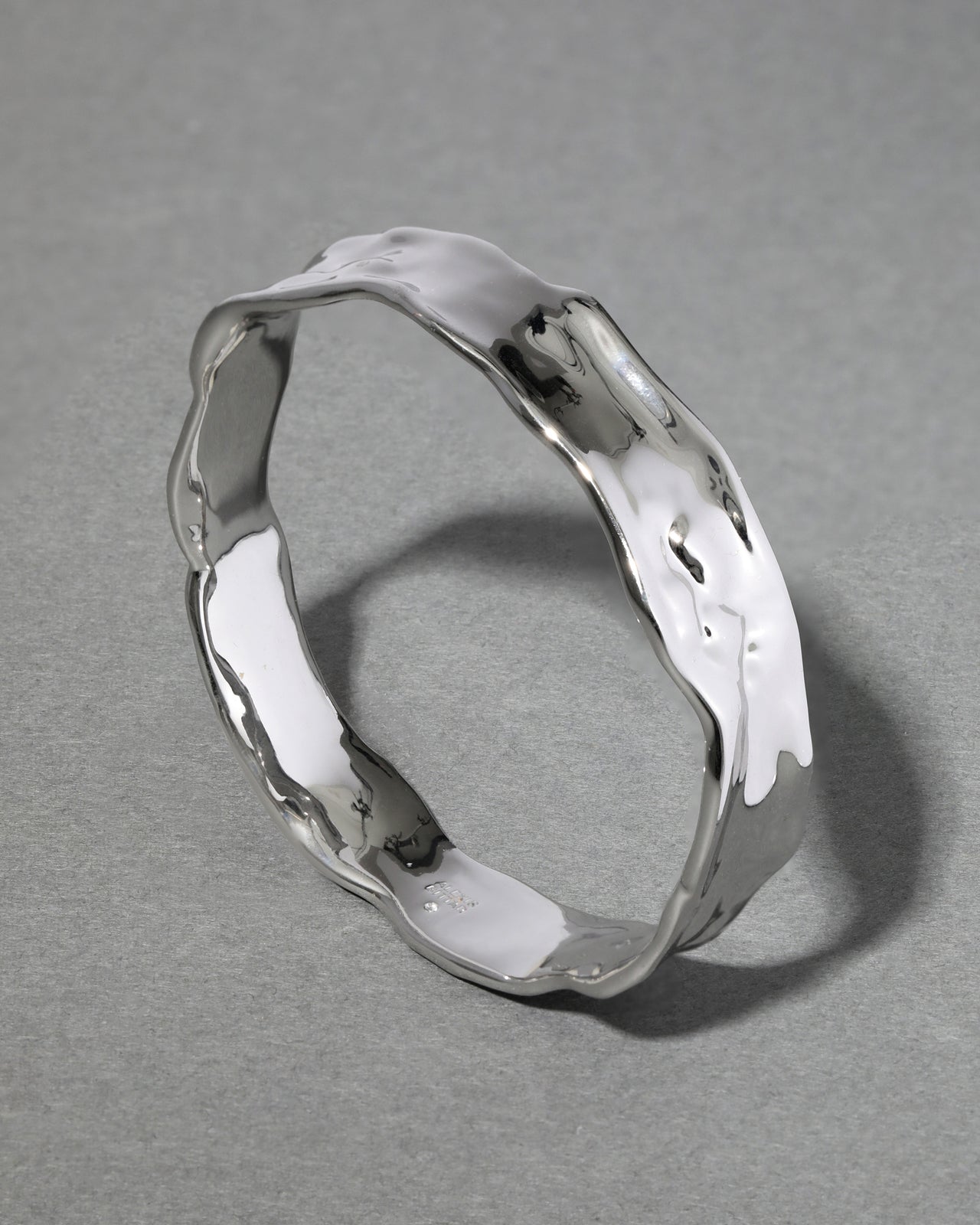 Brut Silver Strap Bangle Bracelet - Photo 2