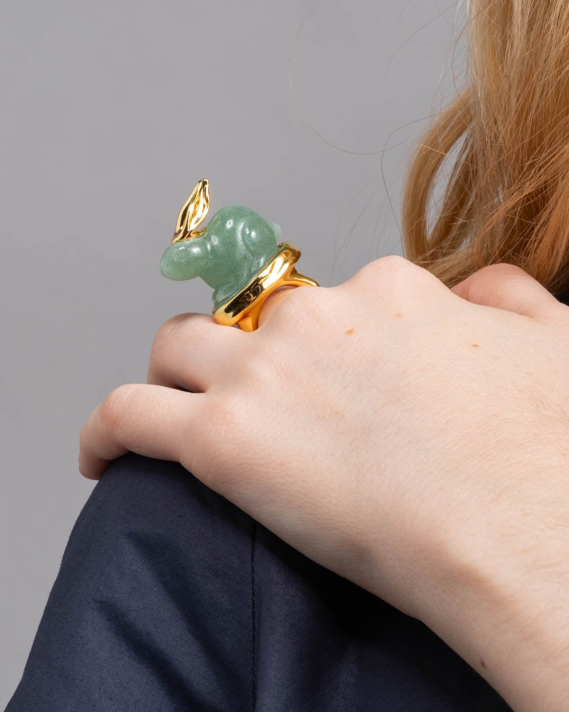 Bunny Aventurine Ring - Photo 2