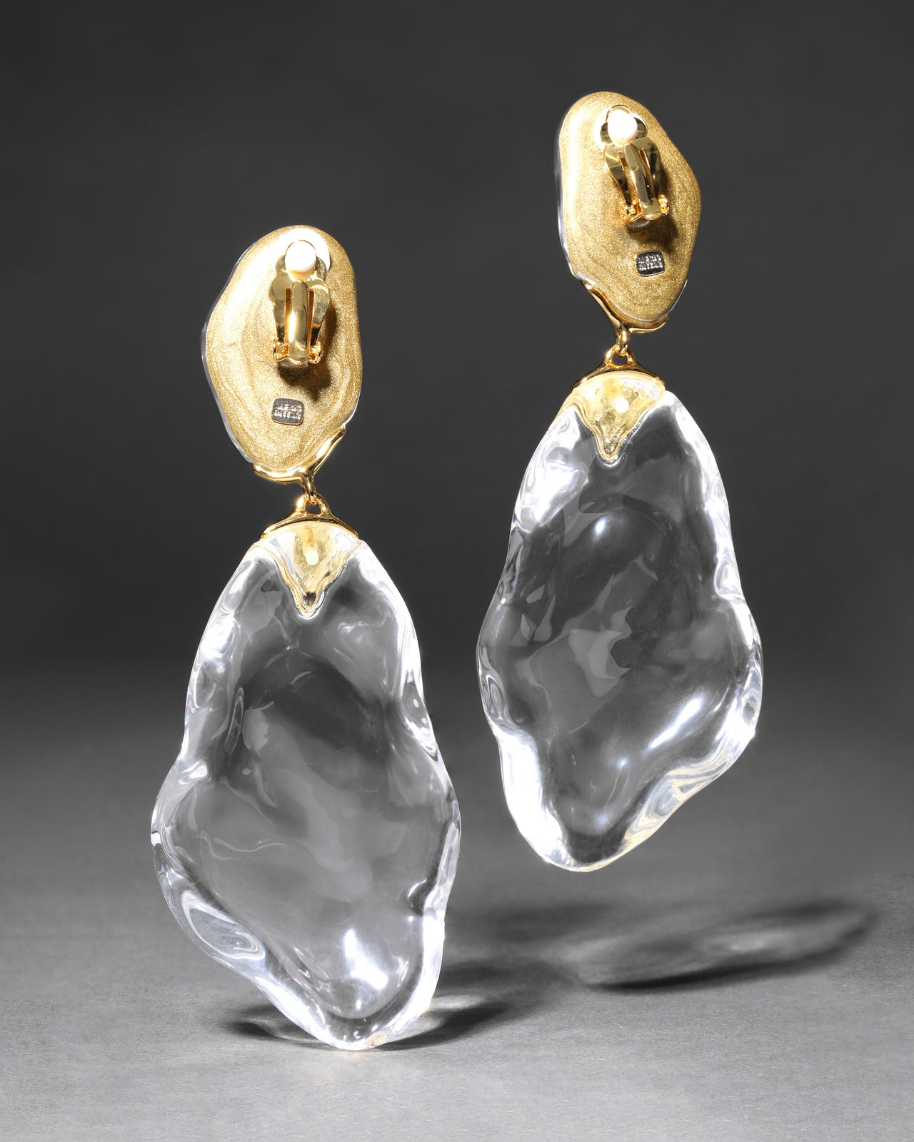 Liquid Lucite Pebble Clip Earring - Photo 2