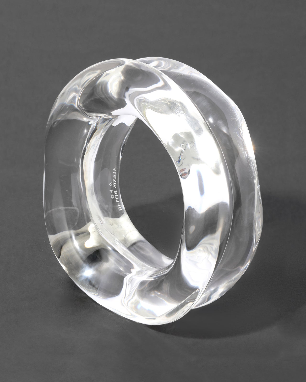 Liquid Lucite Wave Bangle Bracelet - Photo 2