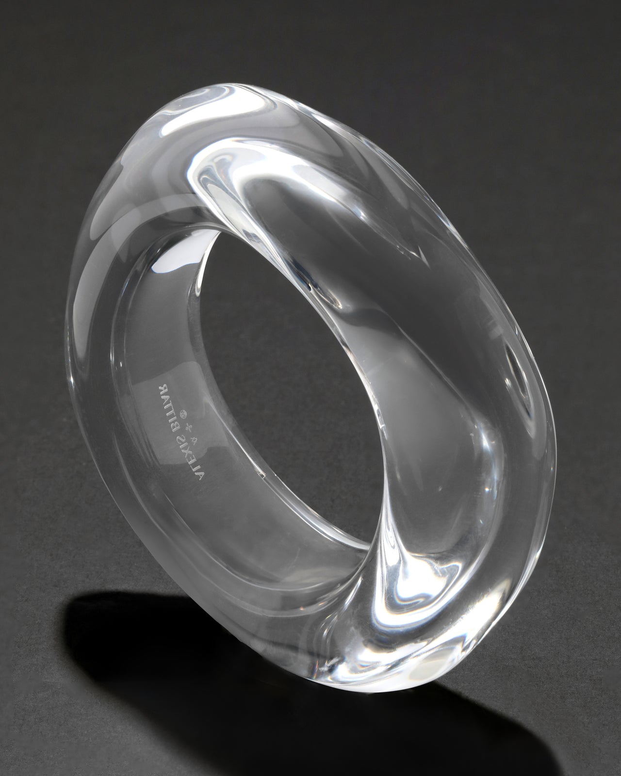 Liquid Lucite Wavy Bangle Bracelet - Photo 2