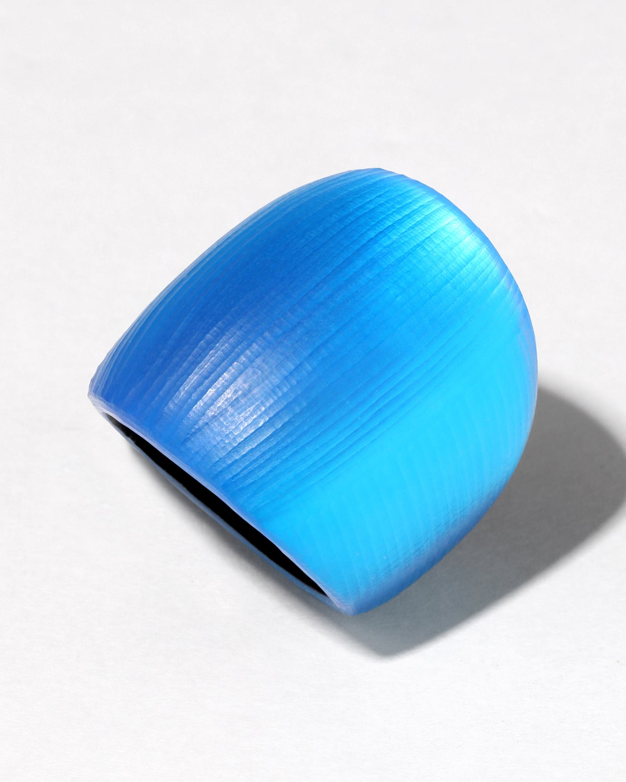 Lucite Block Ring- Cerulean - Photo 2