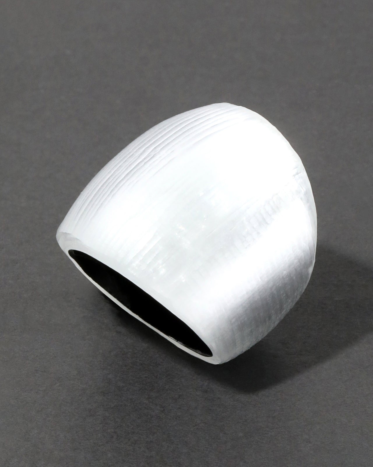 Lucite Block Ring- Silver - Photo 2