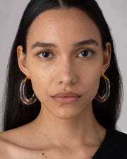 Clear Lucite Molten Hoop Earring | ALEXIS BITTAR