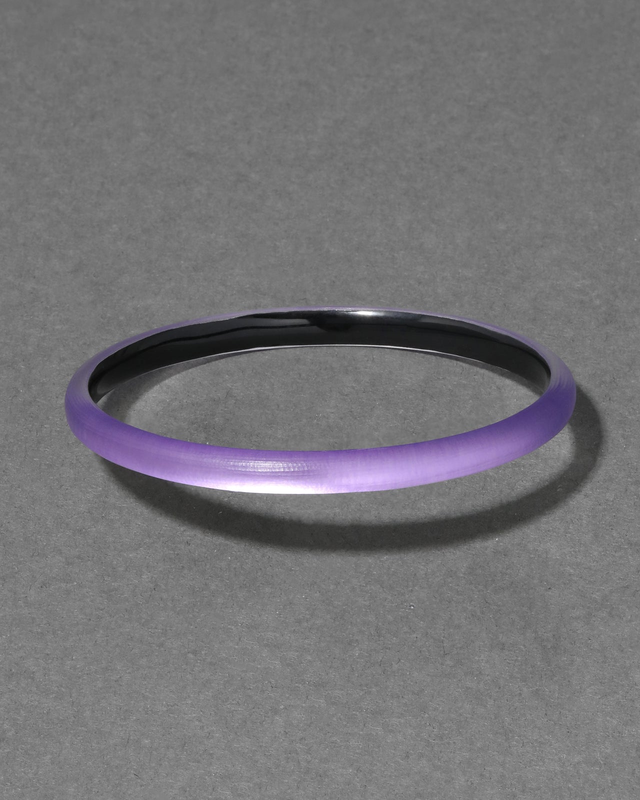 Luminous Lucite Super Skinny Bangle Bracelet- Violet - Photo 2