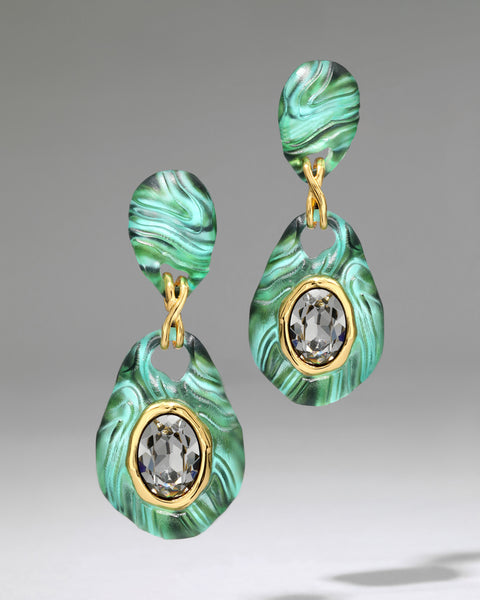 Alexis Bittar Asterales Delicate Post Drop sale Earring- Midsummer Green