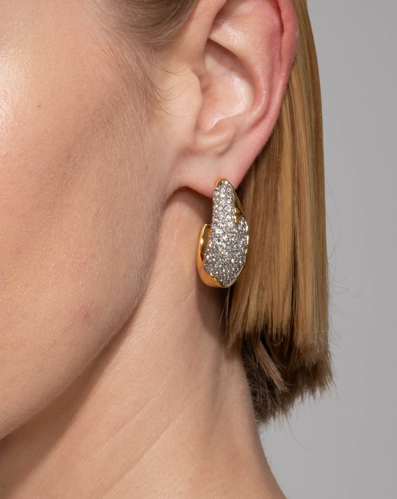 Solanales Crystal Hoop Earring - Photo 2