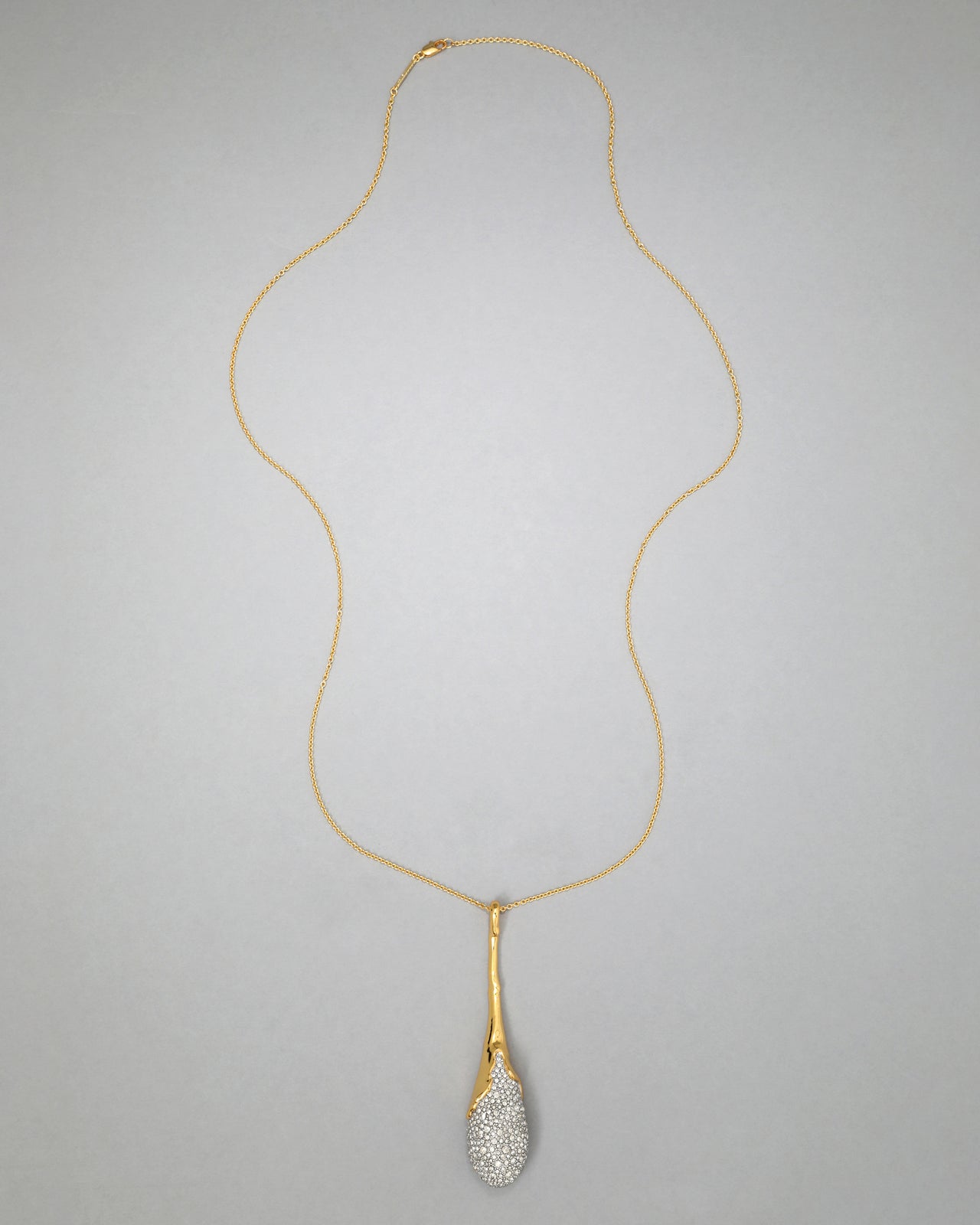 Solanales Crystal Teardrop Long Necklace - Photo 2