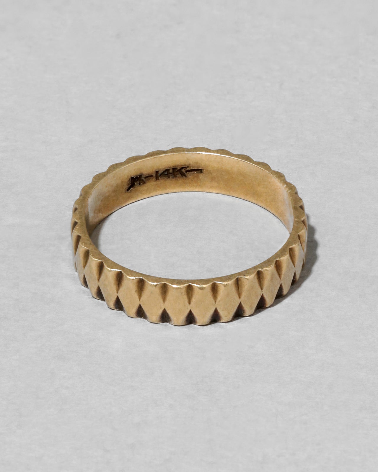 Vintage 1940s 14k Gold Marquise Band Ring - Photo 2