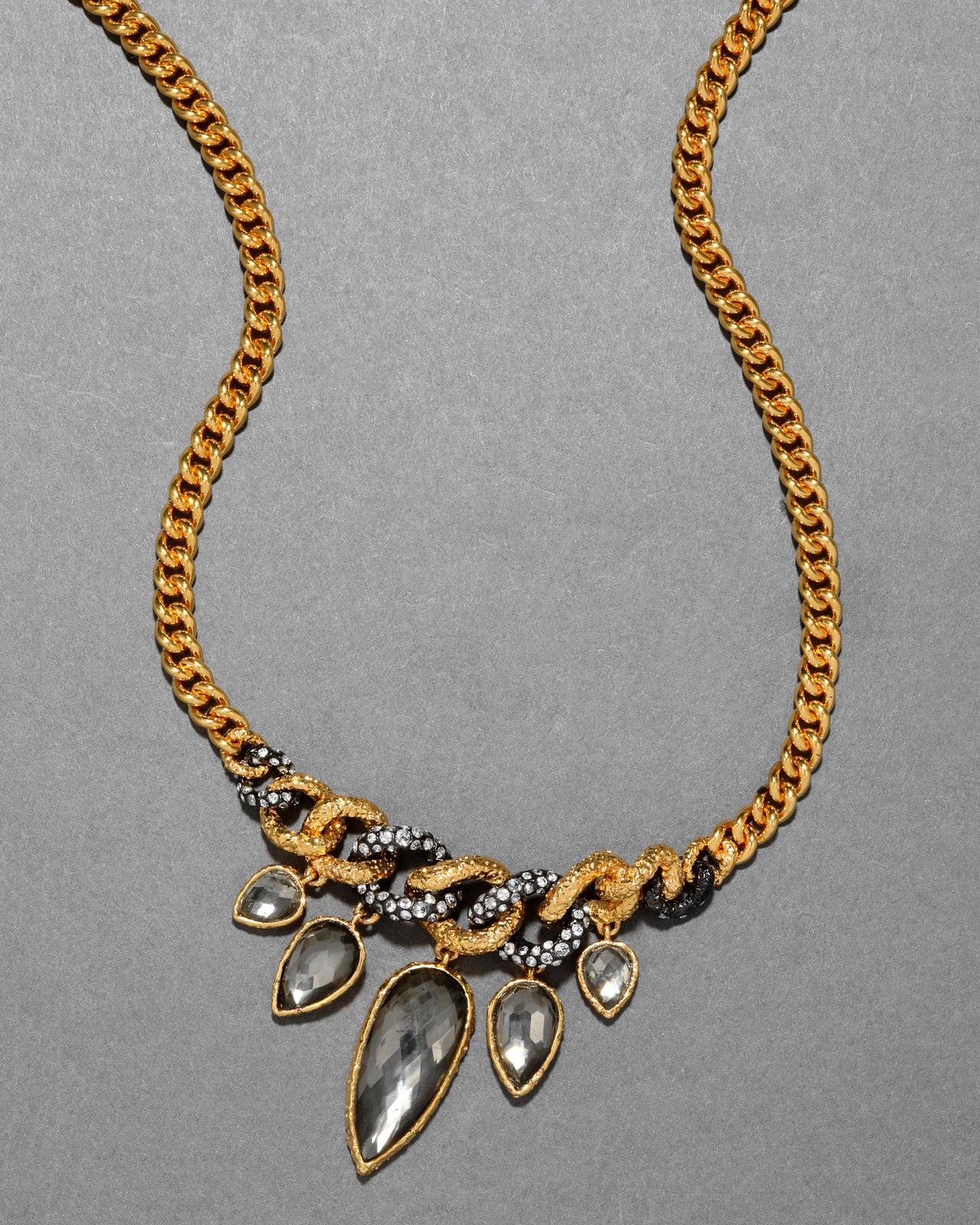 Archive Two Tone and Pyrite Doublet Necklace - Photo 2