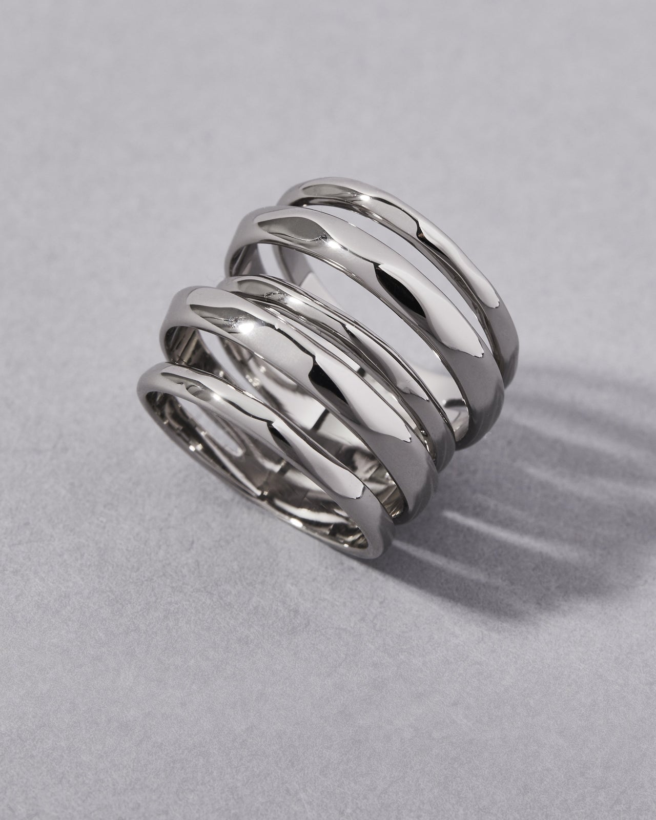 Layered Ring - Silver - Photo 2